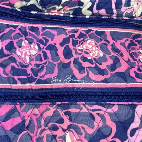 Vera Bradley Large Backpack. Pink and purple floral pattern - Picture 5 of 12